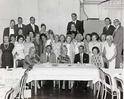 Associated Jewish Charities luncheon in honor of executive director Harry Greenstein's retirement, 1965 or 1966. Courtesy of Linda Smeyne. 1989.025.003