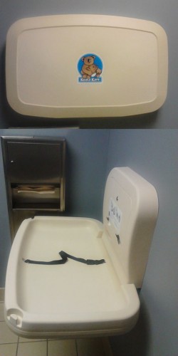 ...and put in a Baby Changing Station in our bathroom!