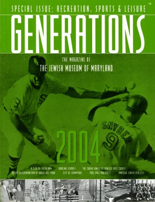 Excerpts from Mitzi Swan’s interview can be found in the 2004 edition of Generations that focused on the theme of Jews in sports.