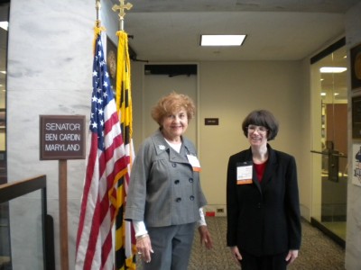 Robyn Hughes and Esther Weiner in Washington @ Sen. Ben Cardin's office