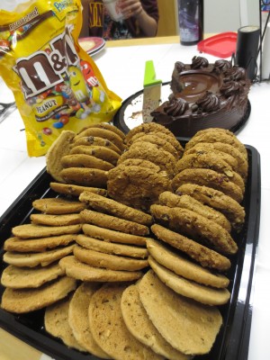 …and cookies, and peanut M&Ms!
