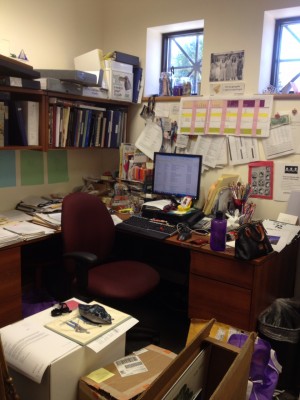 My office is such a disaster area, I’m not sure you would even find me if I were in there!