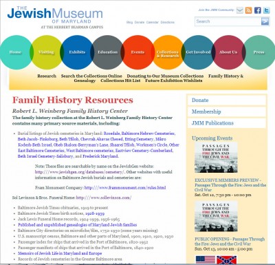 Family History Resource Page