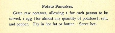 From Pots, Pans, and Pie Plates, and How to Use Them: A Collection of Tried Receipts, JMM 1999.105.1