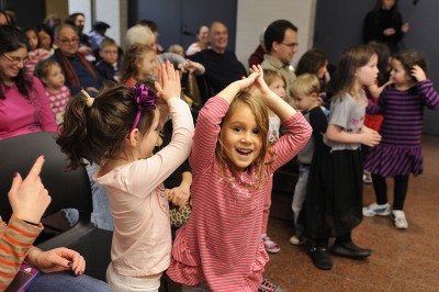 Some spirited dancing at our Joanie Leeds Chanukah Concert!