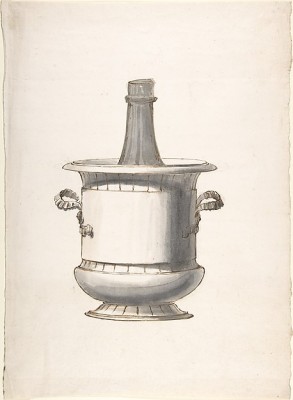  “Wine Cooler with Bottle,” Anonymous, Italian, 19th century.  From the Elisha Whittelsey Collection, The Elisha Whittelsey Fund, 1953, Metropolitan Museum of Art. www.metmuseum.org