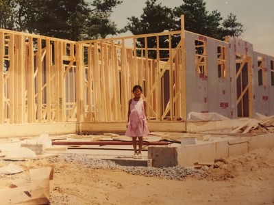This is me, age eight, standing in front of my new house being built. Although we only lived here for a year, this was a milestone for my family because it was the first home that truly belonged to us. No more living in relative’s homes and no more renting.