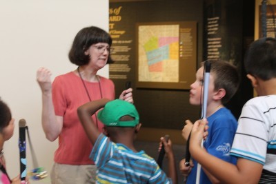 Museum Educator and Docent Robyn Hughes hard at work.