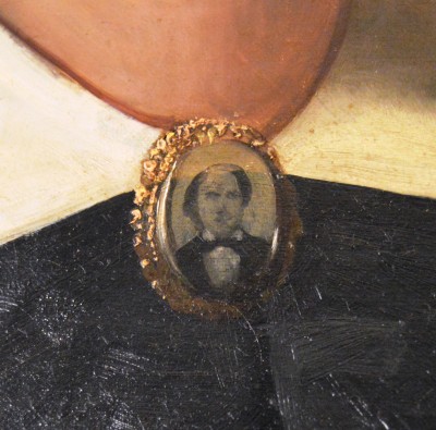 Detail view of Mrs. Herstein’s brooch. JMM 2005.60.1