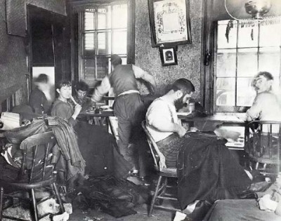 Sweatshop in Hester St, 1889-90
