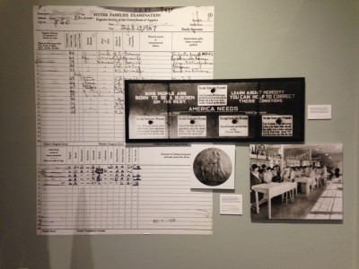 Part of the eugenics display