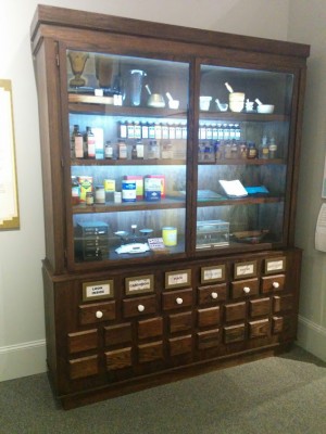 The  pharmacy cabinet