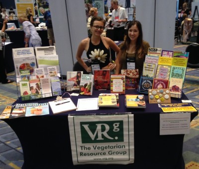 A Vegetarian Resource Group booth