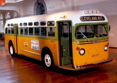 The Rosa Parks Bus, Restored and Displayed by the Henry Ford Museum.