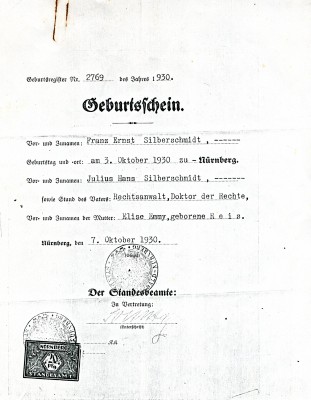 US Certificate of Citizenship 1946, Ernest Silversmith. JMM 2012.046