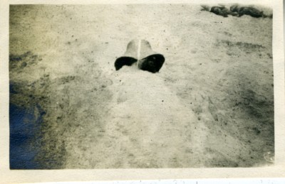 And finally, what may be my favorite beach snap in the collection – Harry Friedenwald asleep on the beach, under his straw hat. Unfortunately it’s not clear whether or not he requested that someone bury him in the sand. Atlantic City, circa 1911.  Gift of Julia Friedenwald Straus Potts. JMM 1984.23.807