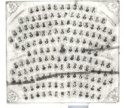 Delegates to the World Zionist COngress, Basel, 1897. Courtest of the Jewish Museum of Switzerland, Basel, JMS 786.