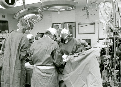This photo by Craig Terkowitz for the Baltimore Jewish Times, identified in the collection only as “generic hospital shot,” was probably taken in the early 1990s. It makes a nice contrast with the one above. Gift of the Baltimore Jewish Times, 2012.054.351.021.