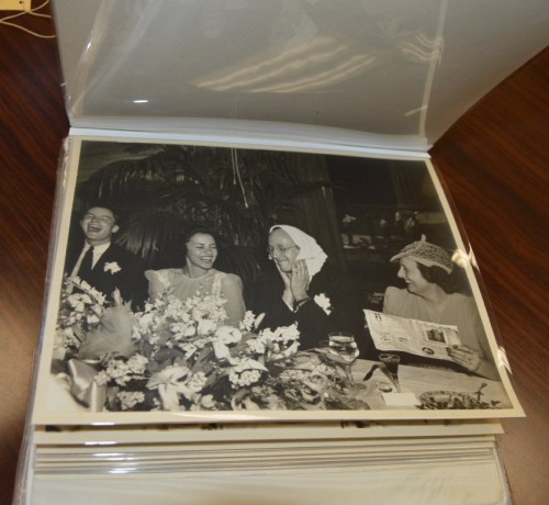 Wedding of Ann Burgunder and Leanoard L. Grief, Jr., 1940. Photo courtesy of Carol Sandler, L2017.9.2.4