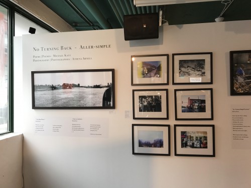 The Museum’s small photograph exhibition titled “No Turning back – Aller simple.” It features beautiful photographs and poems. 