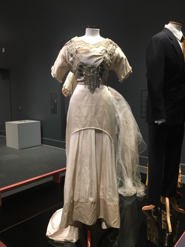 The wedding dress we will discuss and describe in our first episode.