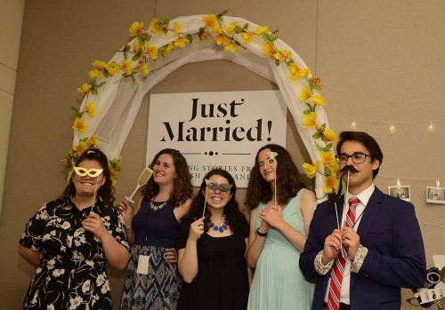 The interns at the Just Married opening.