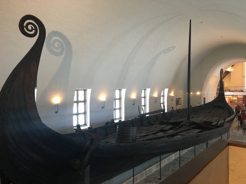 A ship in the Viking Museum, Oslo, Norway