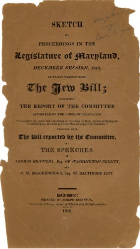 The Jew Bill, JMM1987.082.001