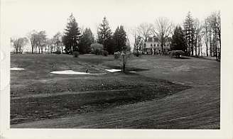 18th Green and Fairway at the Woodholme Country Club, April 24, 1930. Photograph by the Baltimore News.