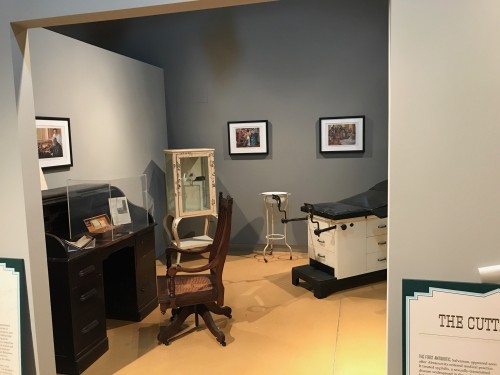 A partial view of Dr. Abramowitz’s Office, with furniture unpacked.