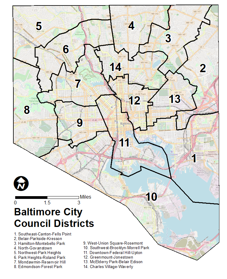 City Council Districts Map